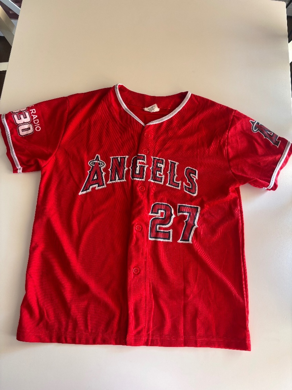Angels jersey youth xl